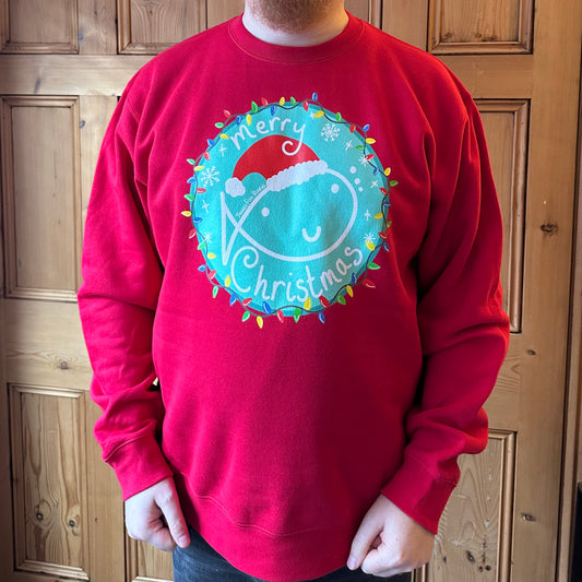 Merry Christmas Jumper and Badge