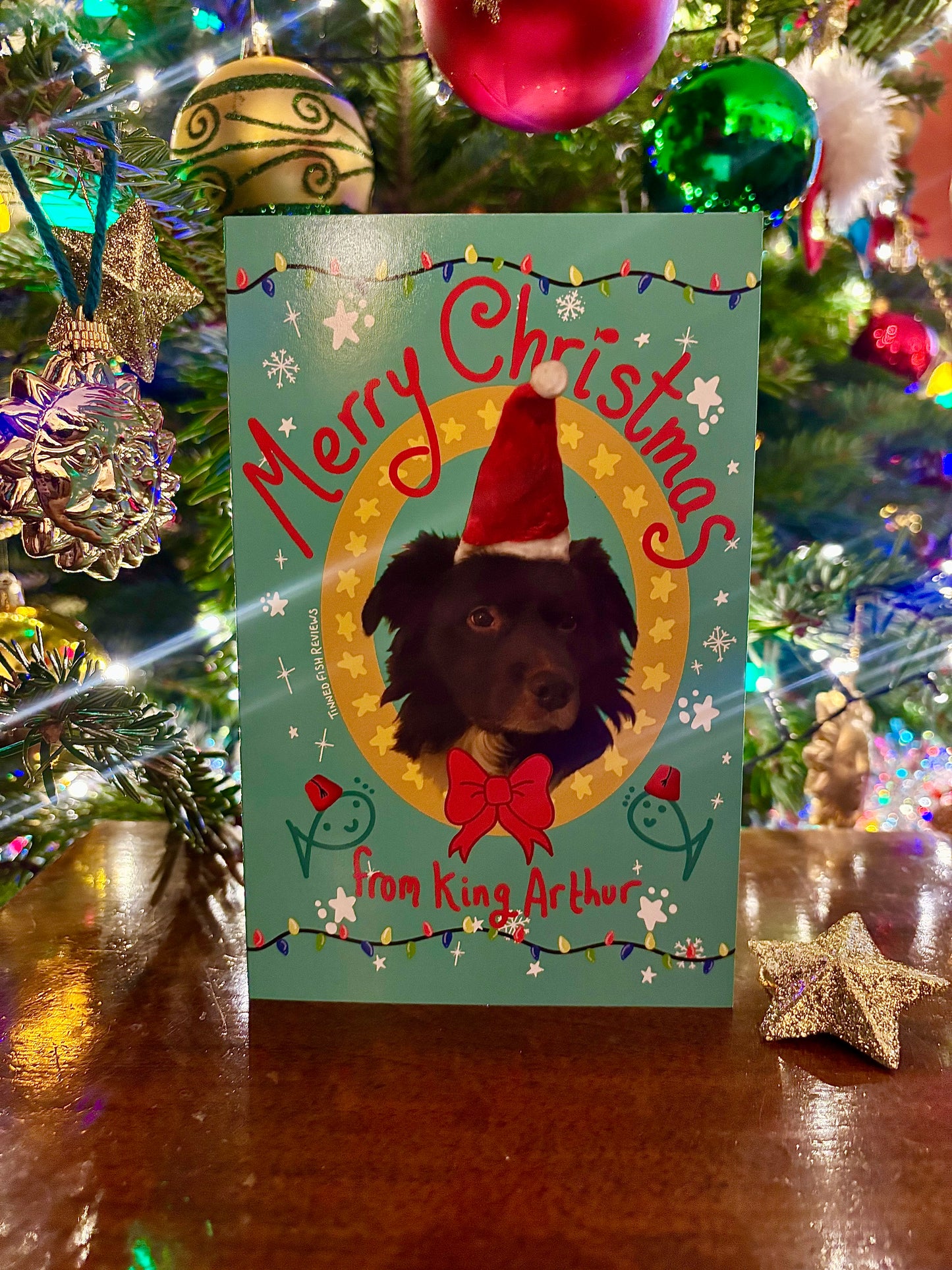 Handwritten King Arthur Christmas Card