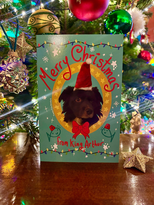 Handwritten King Arthur Christmas Card