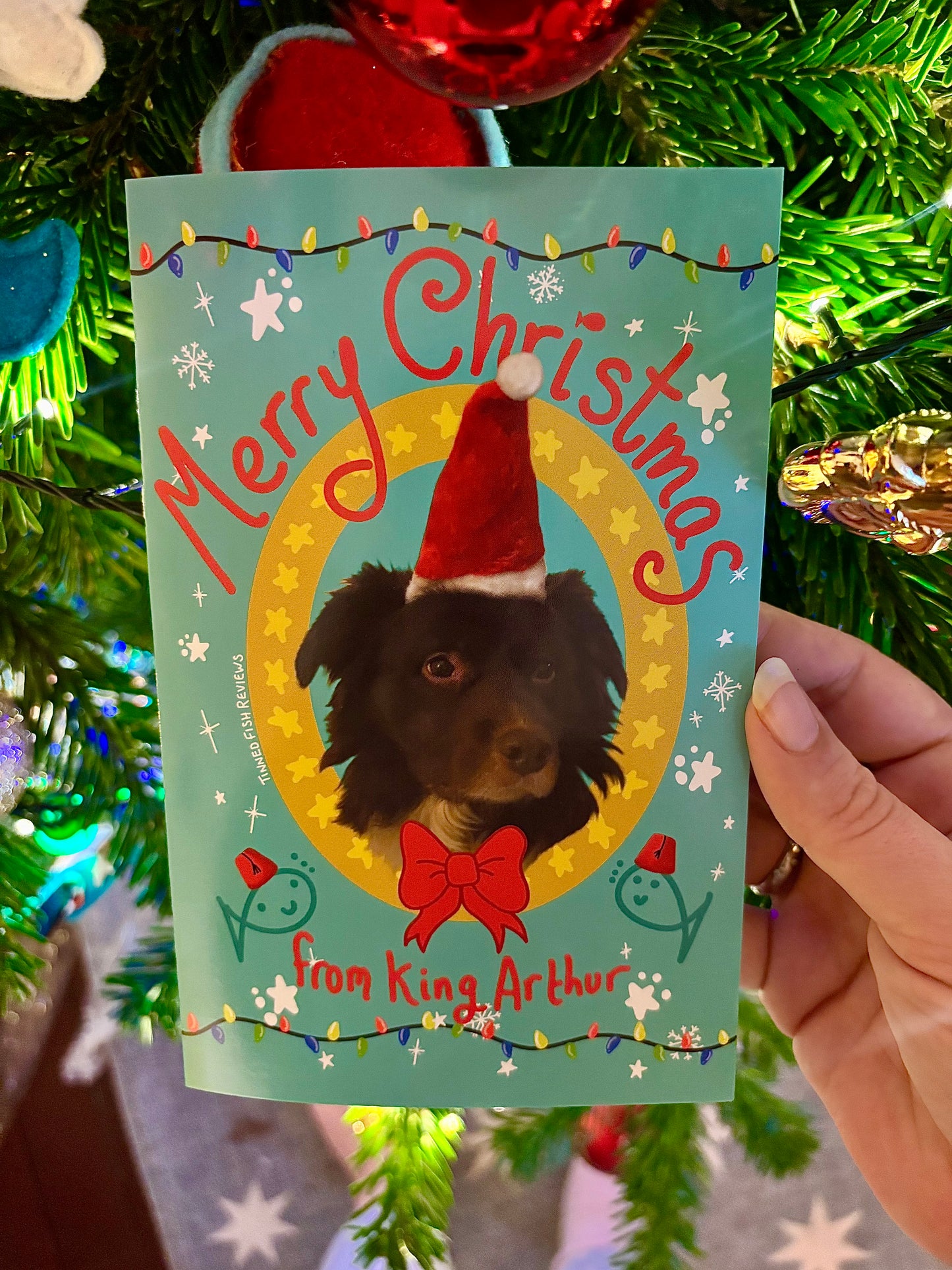 Handwritten King Arthur Christmas Card