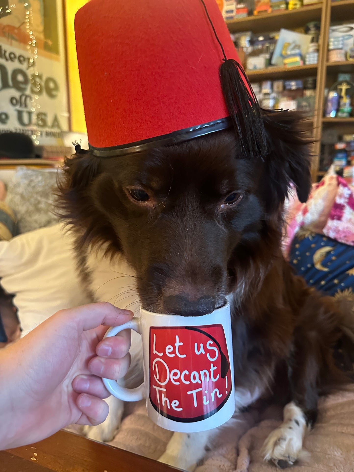 Let Us Decant The Tin Mug