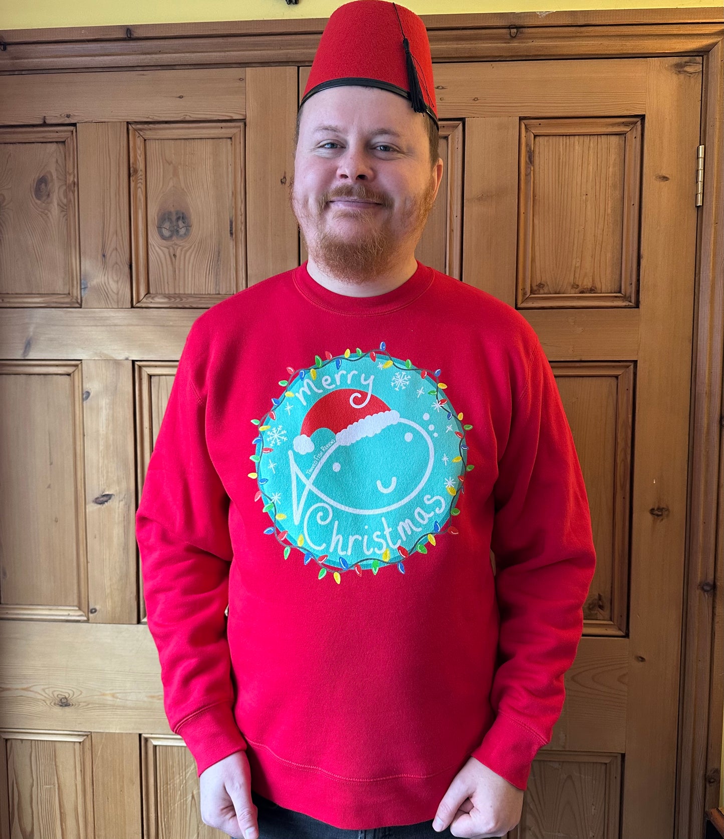 Merry Christmas Jumper and Badge