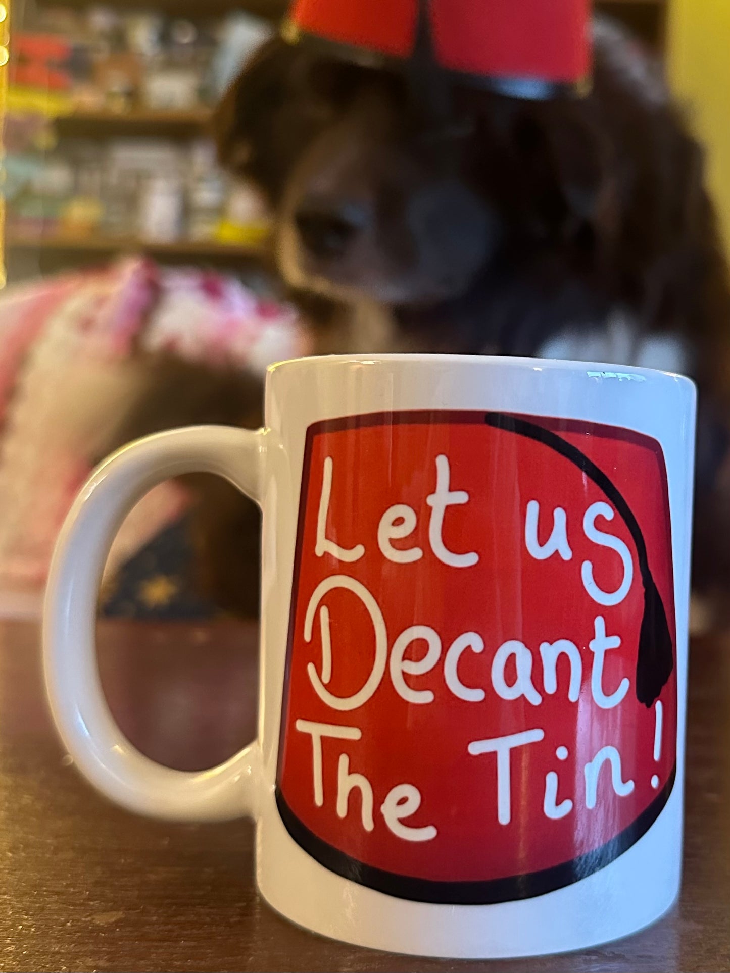 Let Us Decant The Tin Mug