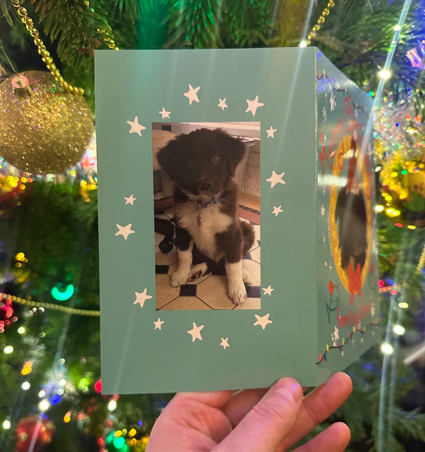 Handwritten King Arthur Christmas Card