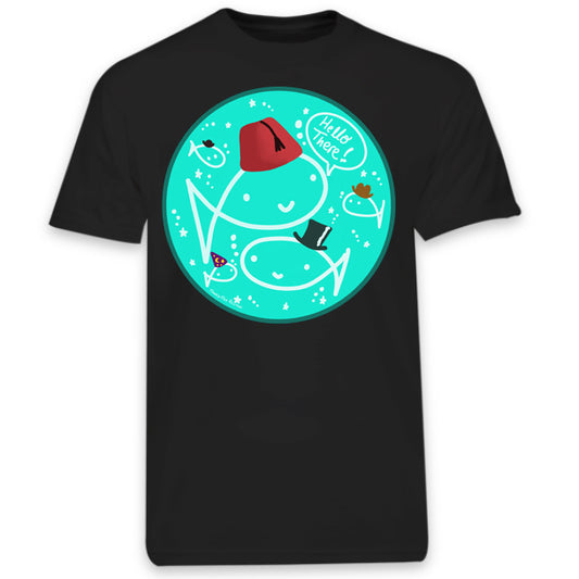 "Hello There" T-Shirt BLACK