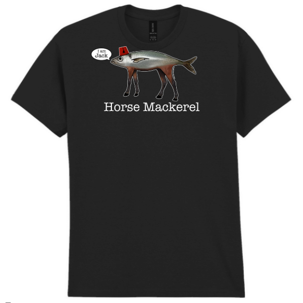 Horse Mackerel T-shirt Black