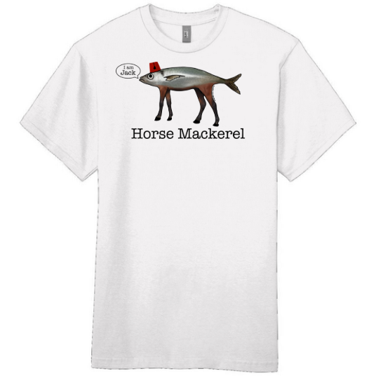 Horse Mackerel T-shirt White