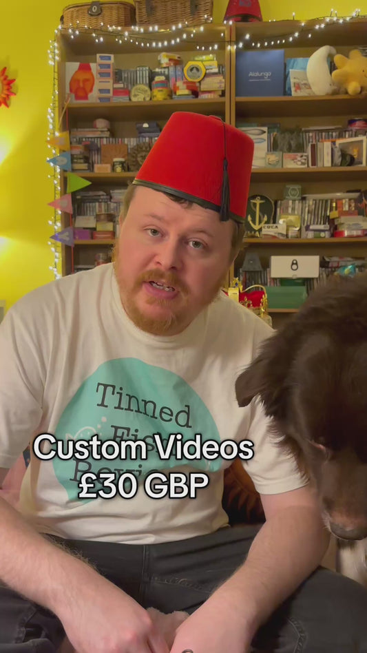 Custom Tinned Fish Review Video Message